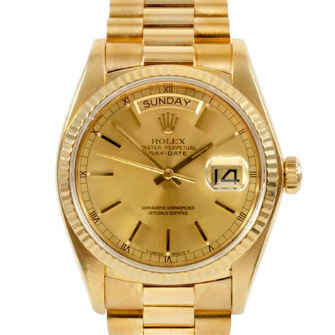 rolex president 18k yellow gold|vintage rolex 18k gold day.